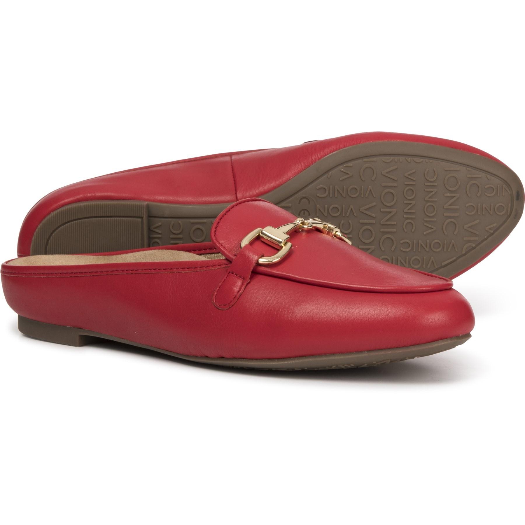 Lyst - Vionic Orthaheel Technology Adeline Mule Shoes (for Women) in Red