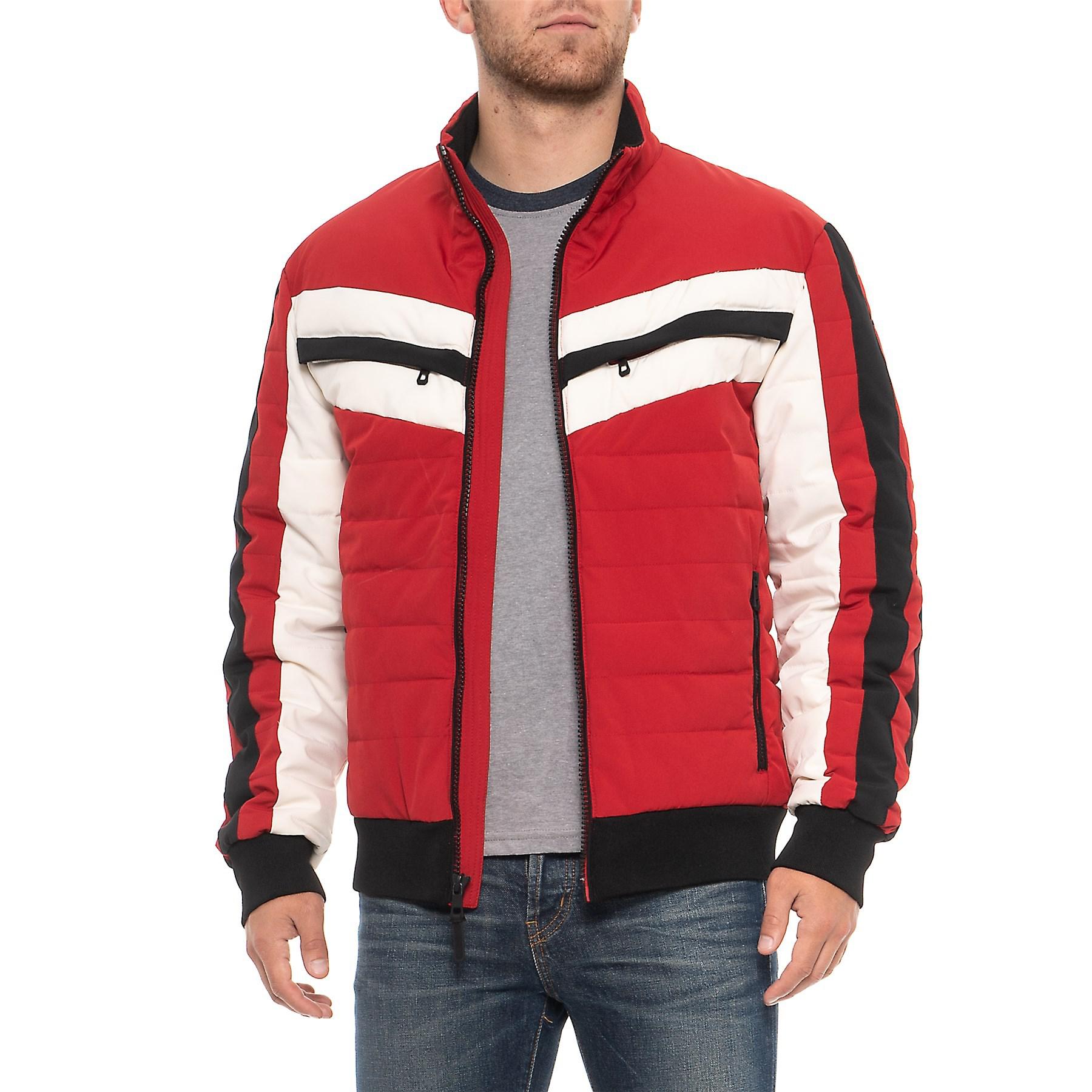 Lyst - Hawke & Co. Mmf Rosemont Retro Color-block Puffer Jacket in Red ...