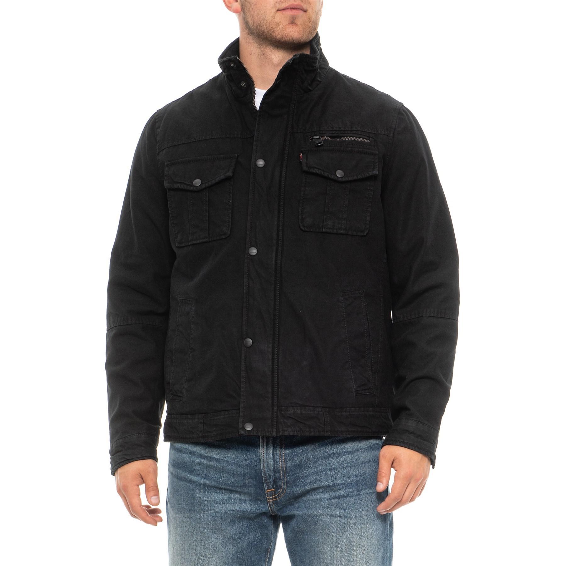 Lyst Levi's Twopocket Military Jacket in Black for Men