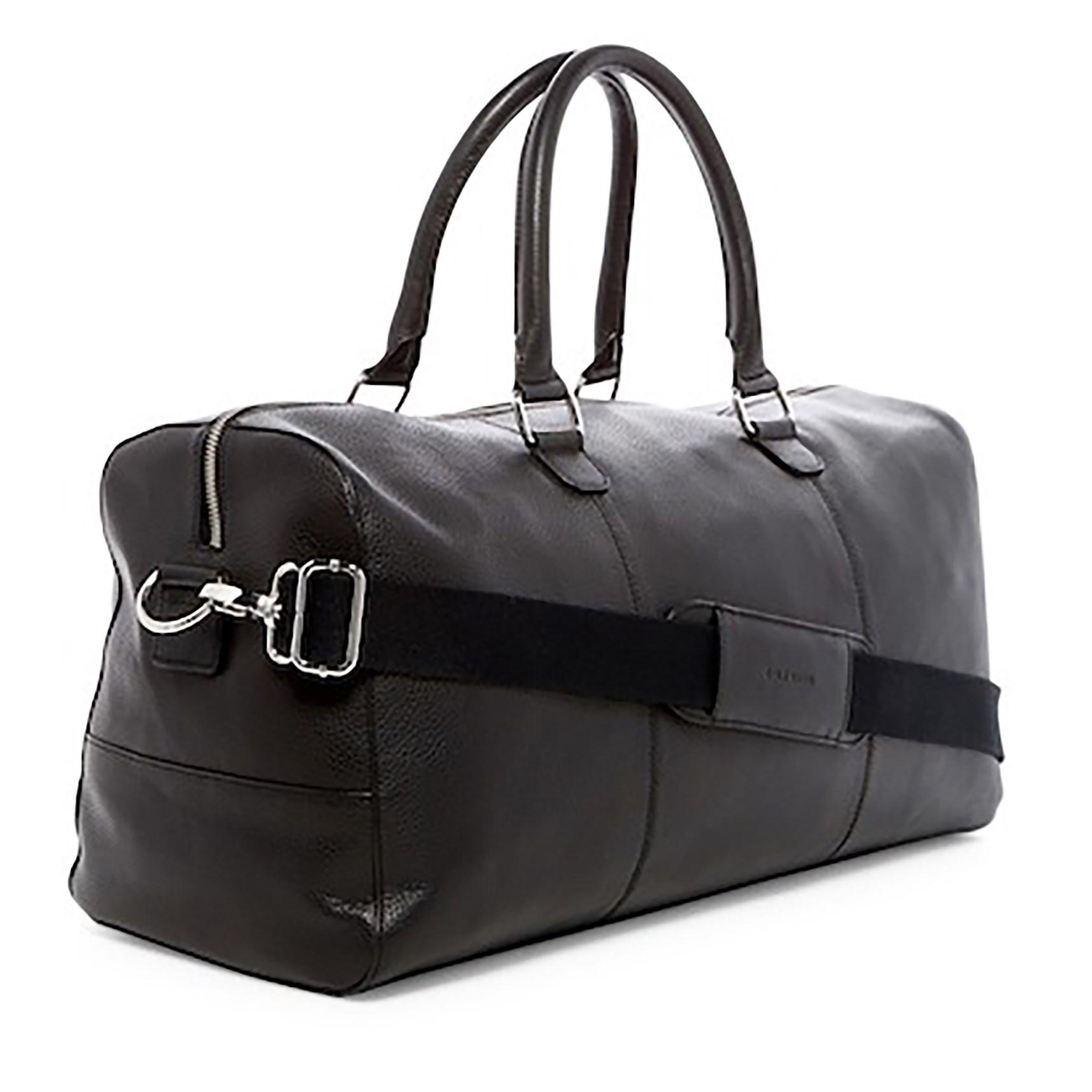 Cole Haan Weekend Leather 22l Duffel Bag (for Women) in Black - Lyst