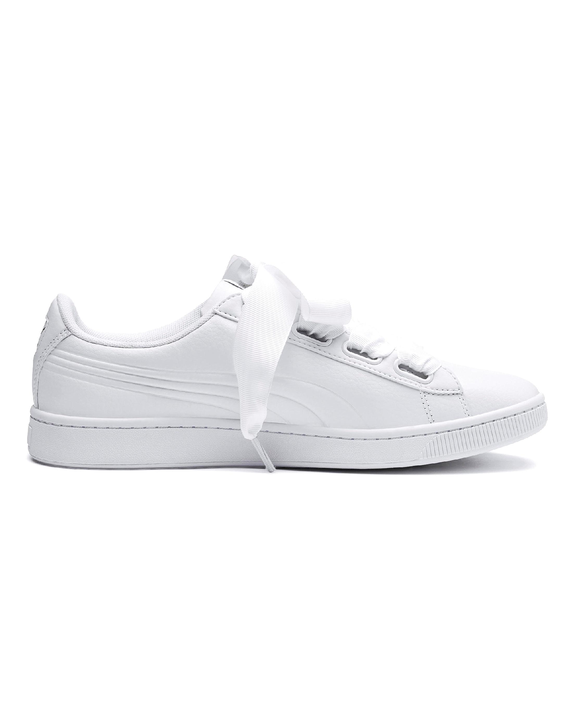 Lyst Simply Be Puma Vikky V2 Ribbon Sneakers in White Lyst Simply Be Puma Vikky V2 Ribbon Sneakers in White