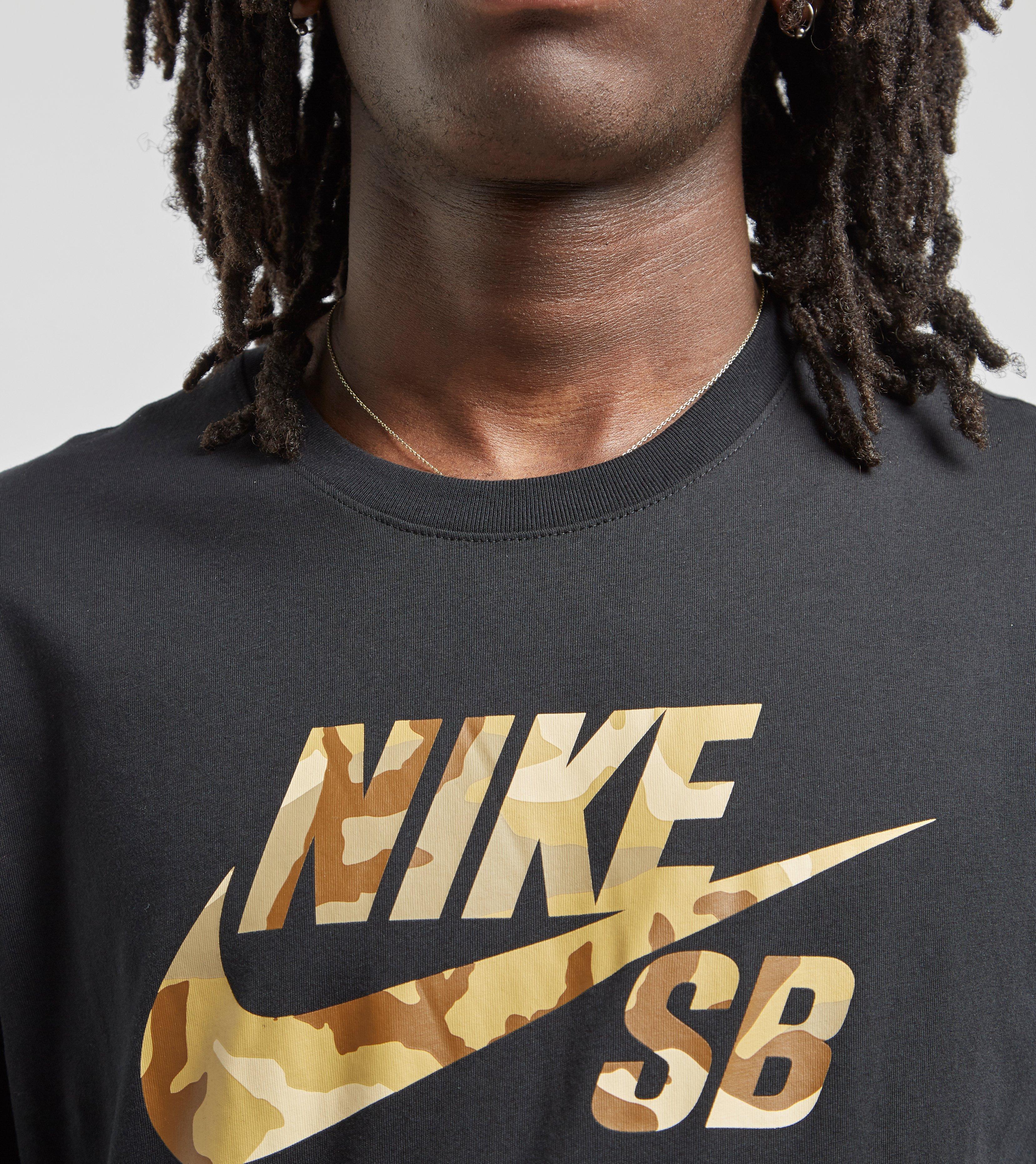 Nike Camo Logo T-shirt in Black for Men - Lyst