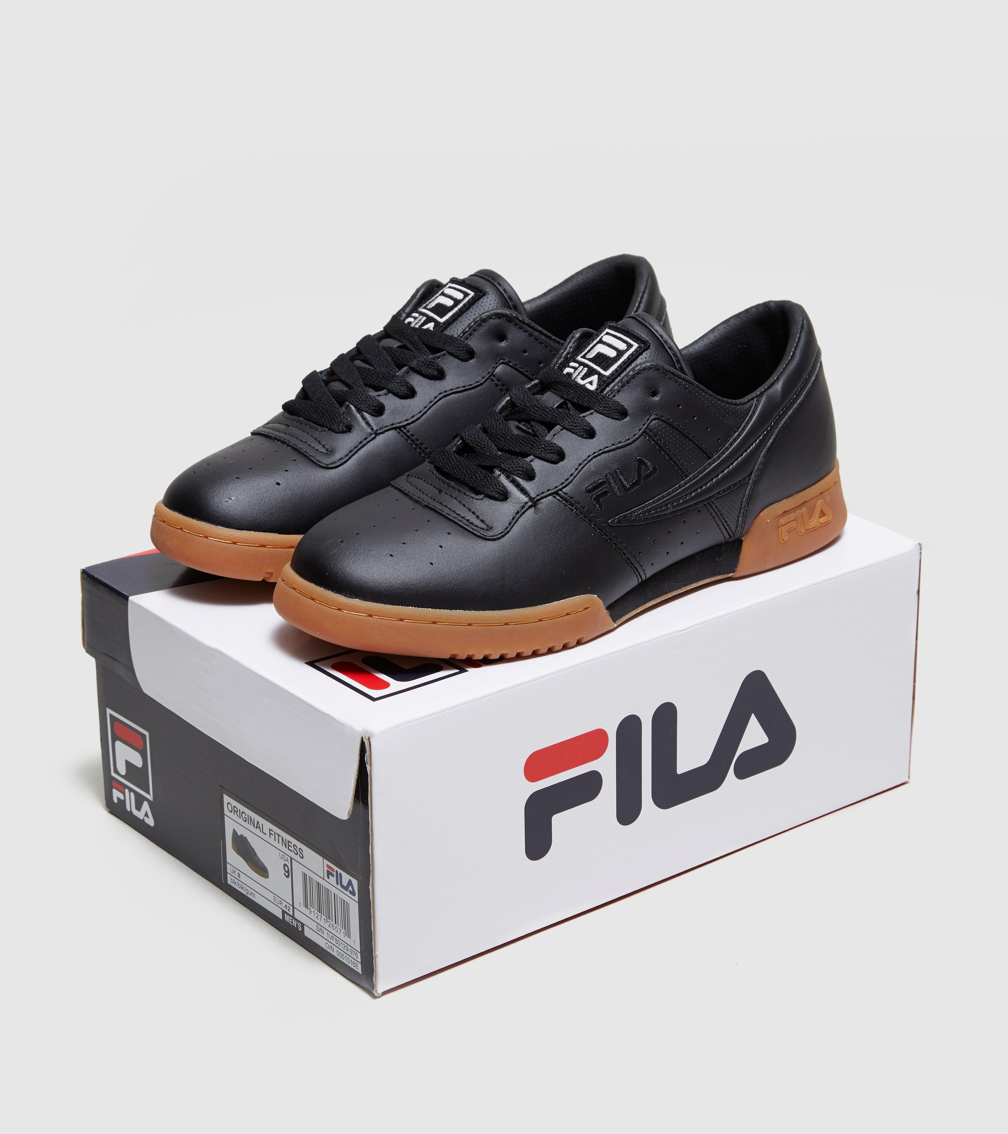 mens black fila trainers