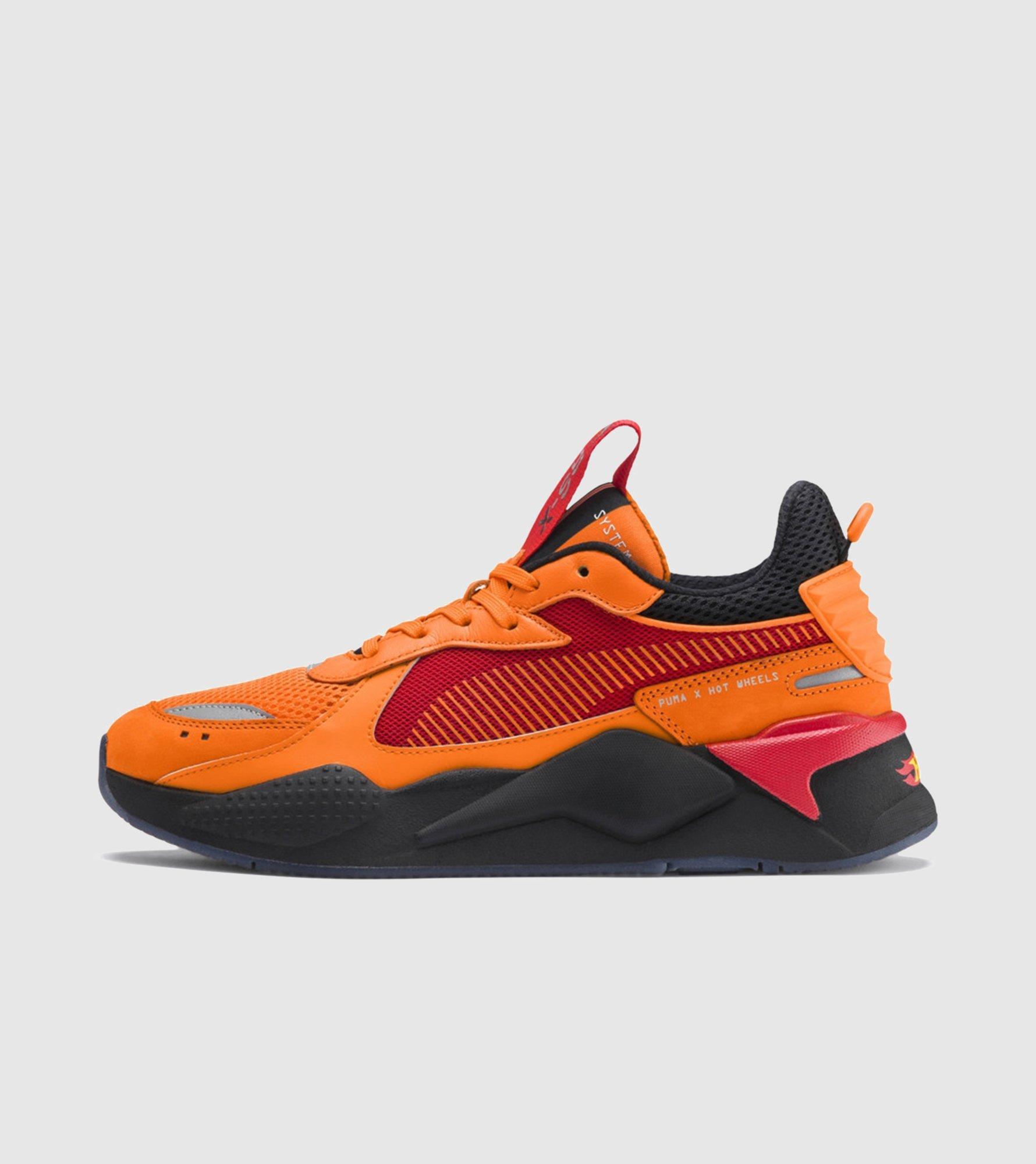 puma rs x hot wheels orange