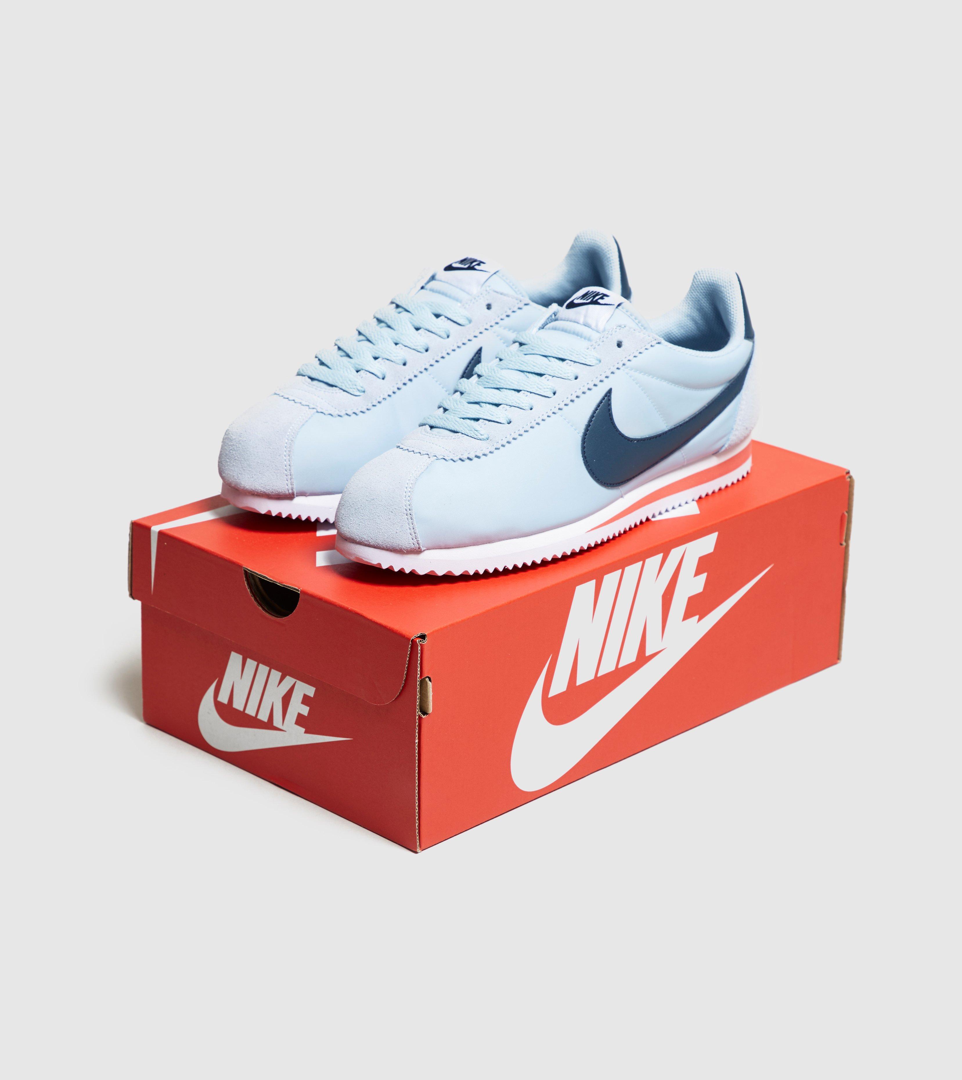 nike cortez blue swoosh