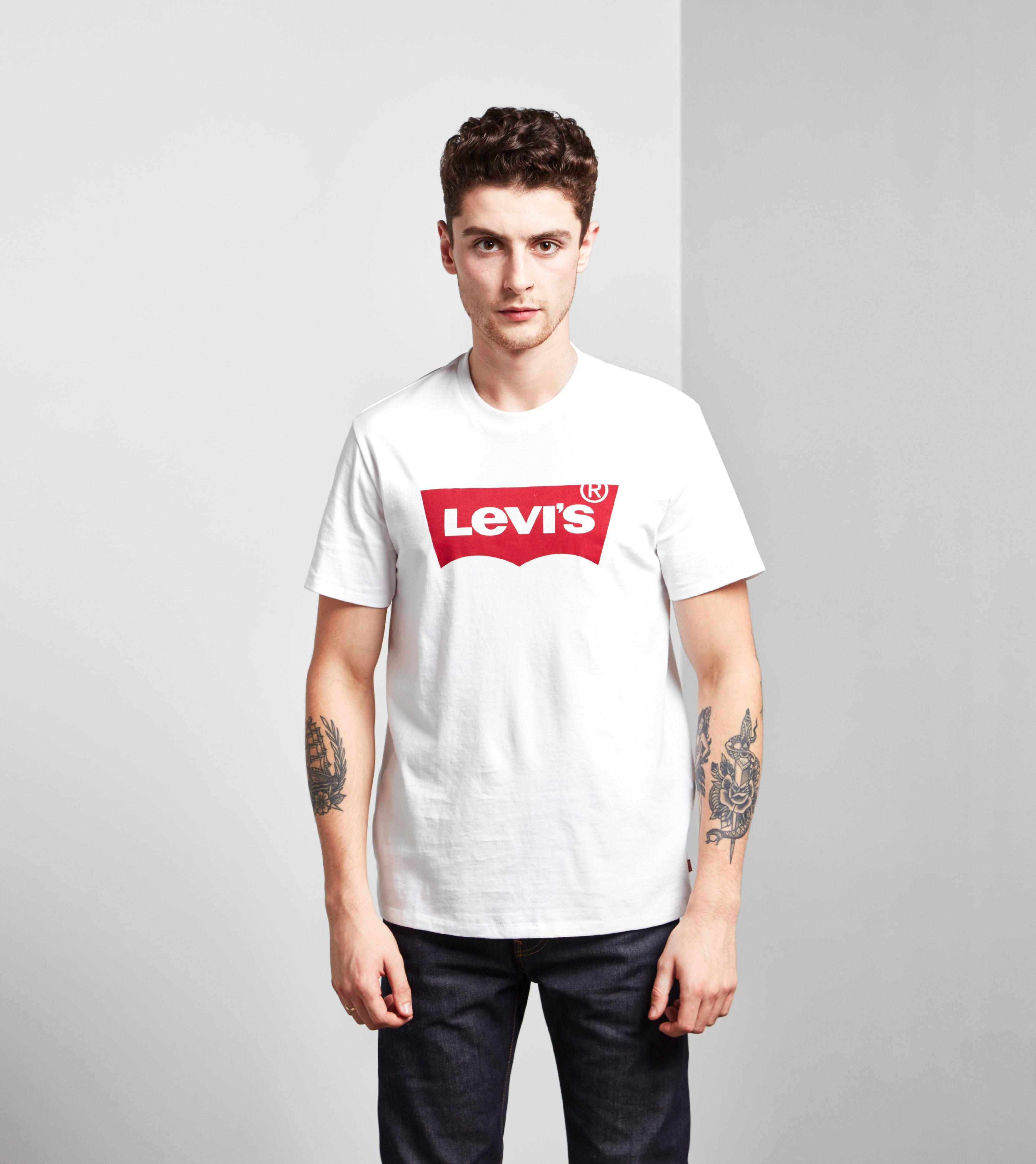 Lyst Levis Levis Logo T Shirt In White For Men
