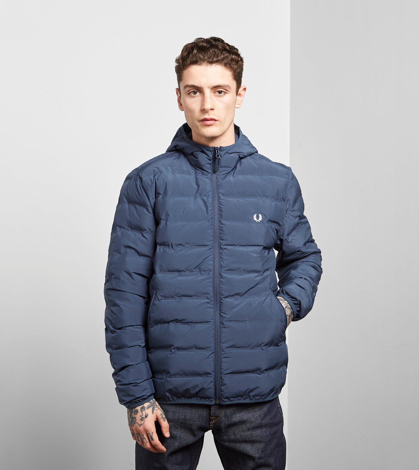 Lyst Fred Perry Padded Brentham Jacket In Blue For Men