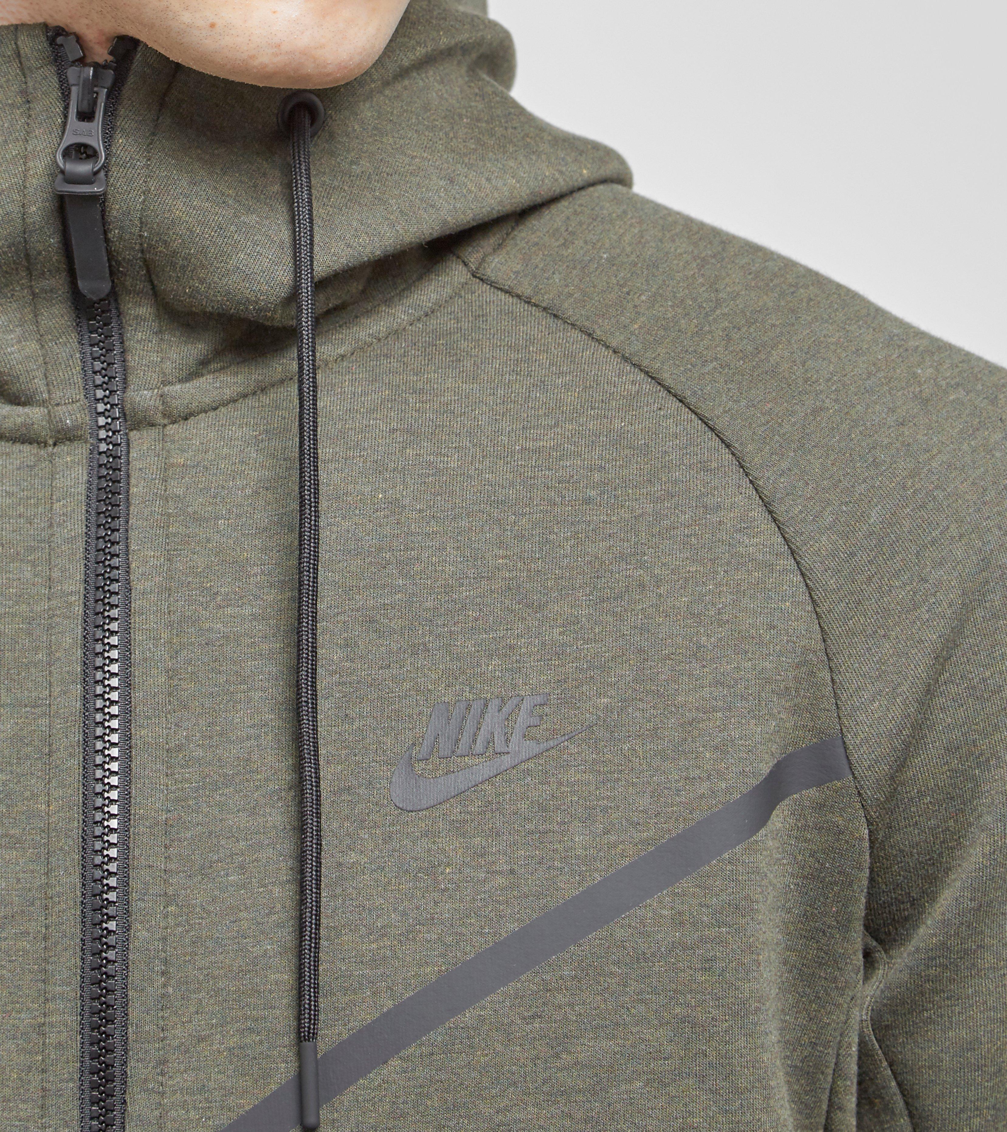 Nike Tech Fleece Windrunner Full Zip Hoodie in Green for Men - Lyst