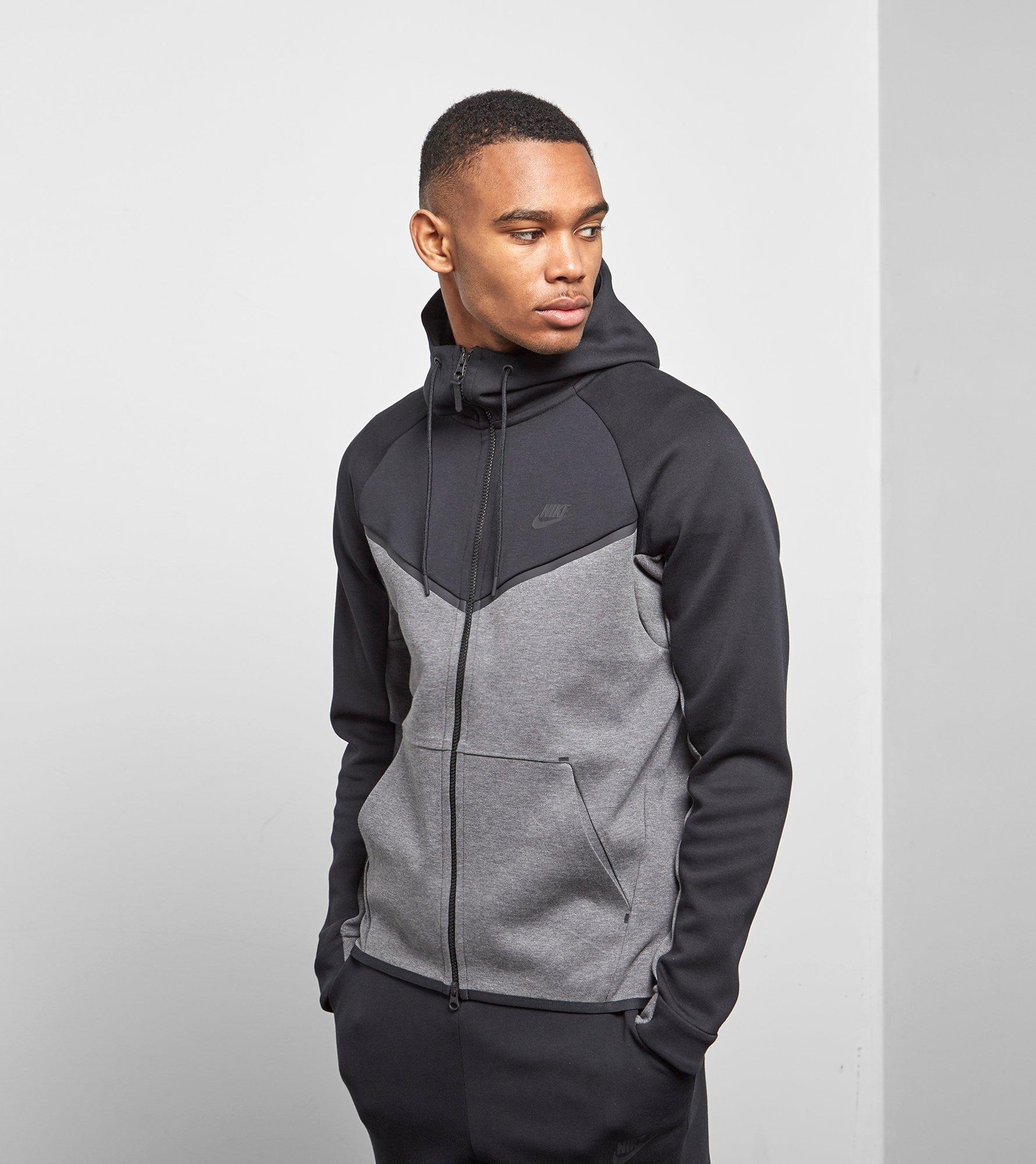 Lyst - Nike Tech Fleece Windrunner Full Zip Hoodie in Gray for Men