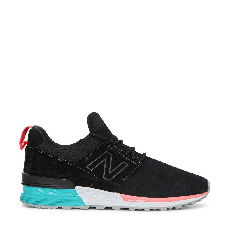 new balance urban night running Lyst - New Balance Ms574 'urban Night Neon' Sneakers in Black for Men