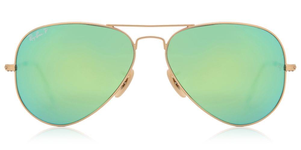 RayBan Rb3025 Aviator Flash Lenses Polarized 112/p9 Gold in Metallic