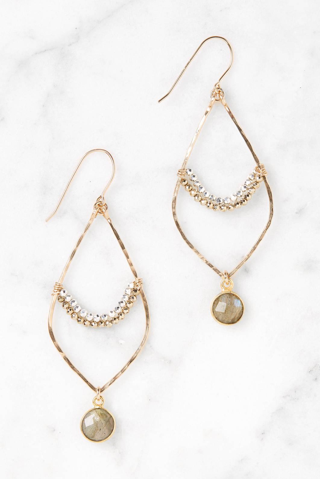 Lyst South Moon Under Milos Labradorite Drop Stone Earrings In South Moon Under