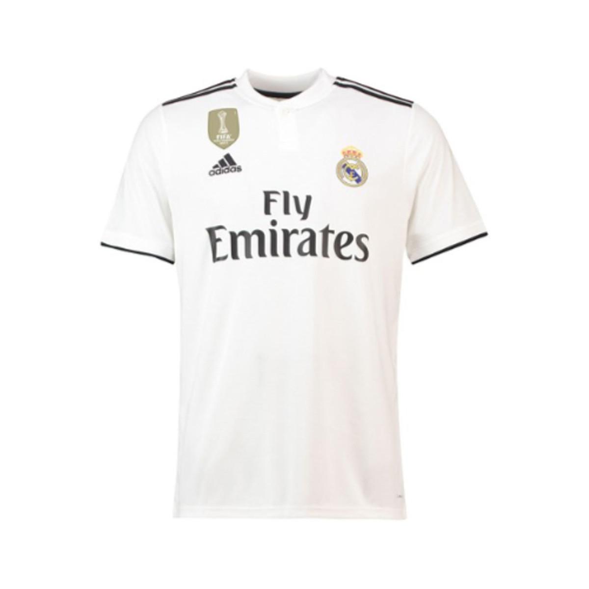 Adidas 2018-2019 Real Madrid Authentic Home Football Shirt Women's T ...