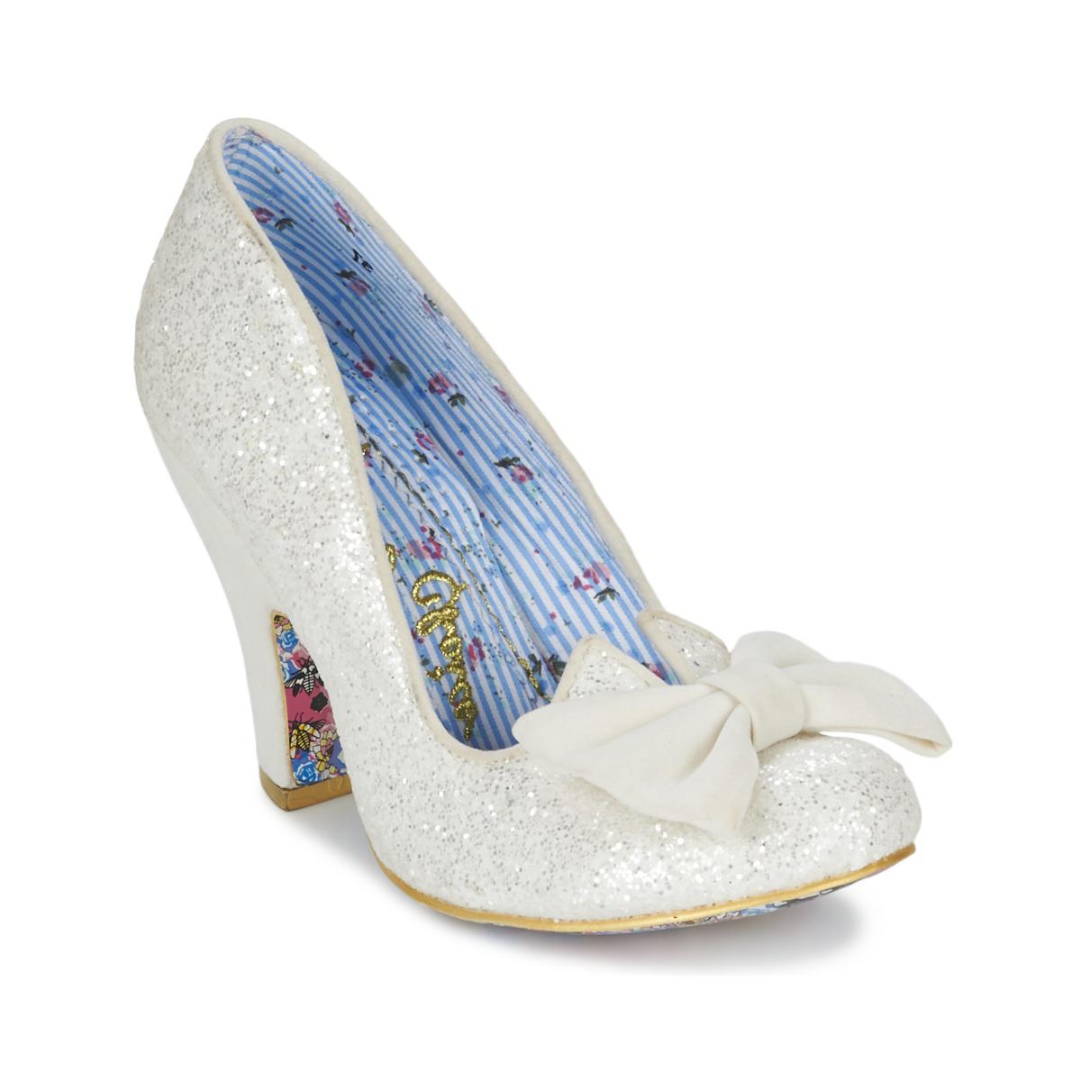Irregular Choice Nick Of Time Women S Court Shoes In White Irregular Choice Nick Of Time Women S Court Shoes In White