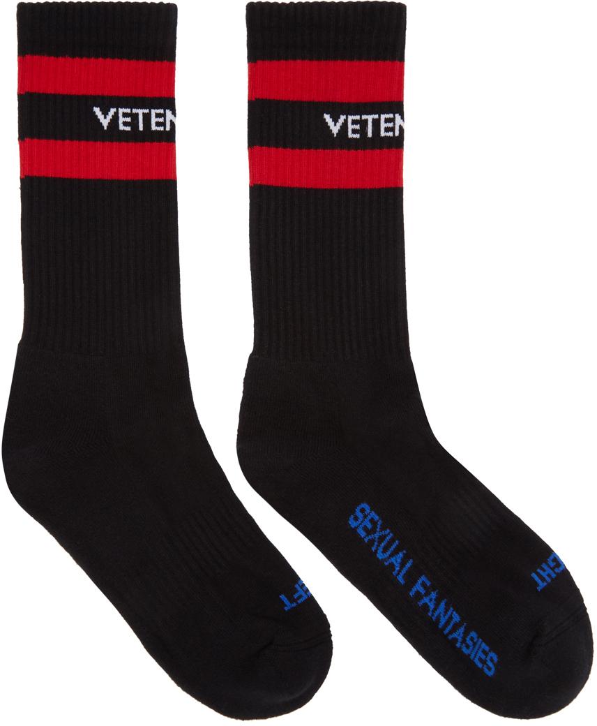 Lyst - Vetements Black 'sexual Fantasies' Socks in Black for Men