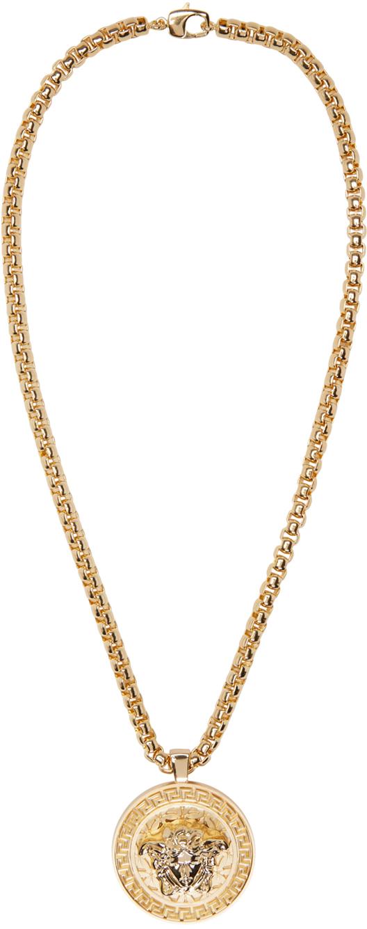 Lyst - Versace Gold Medusa Chain Necklace in Metallic for Men