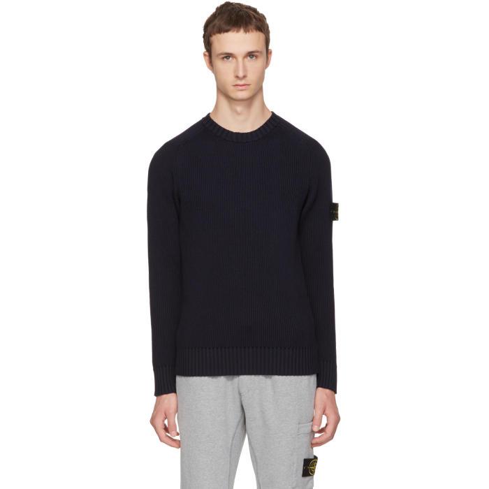 Navy Blue Stone Island Jumper Navy Blue Stone Island Jumper