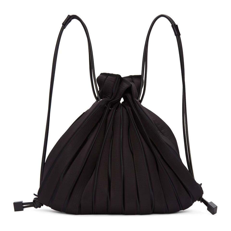 Sac coloris Linear Knit noir en Miyake Lyst Issey Noir dR0wqf