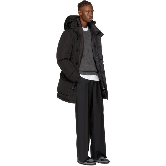 moncler black down river parka moncler black down river parka