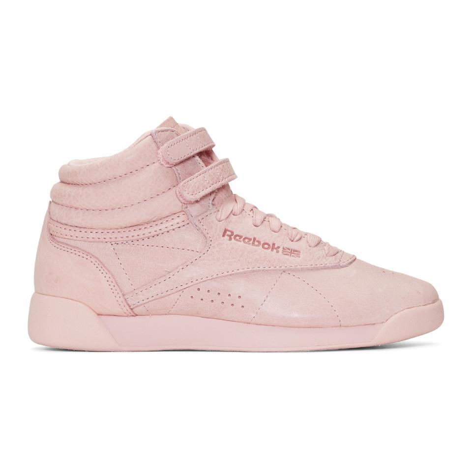 pink high top trainers