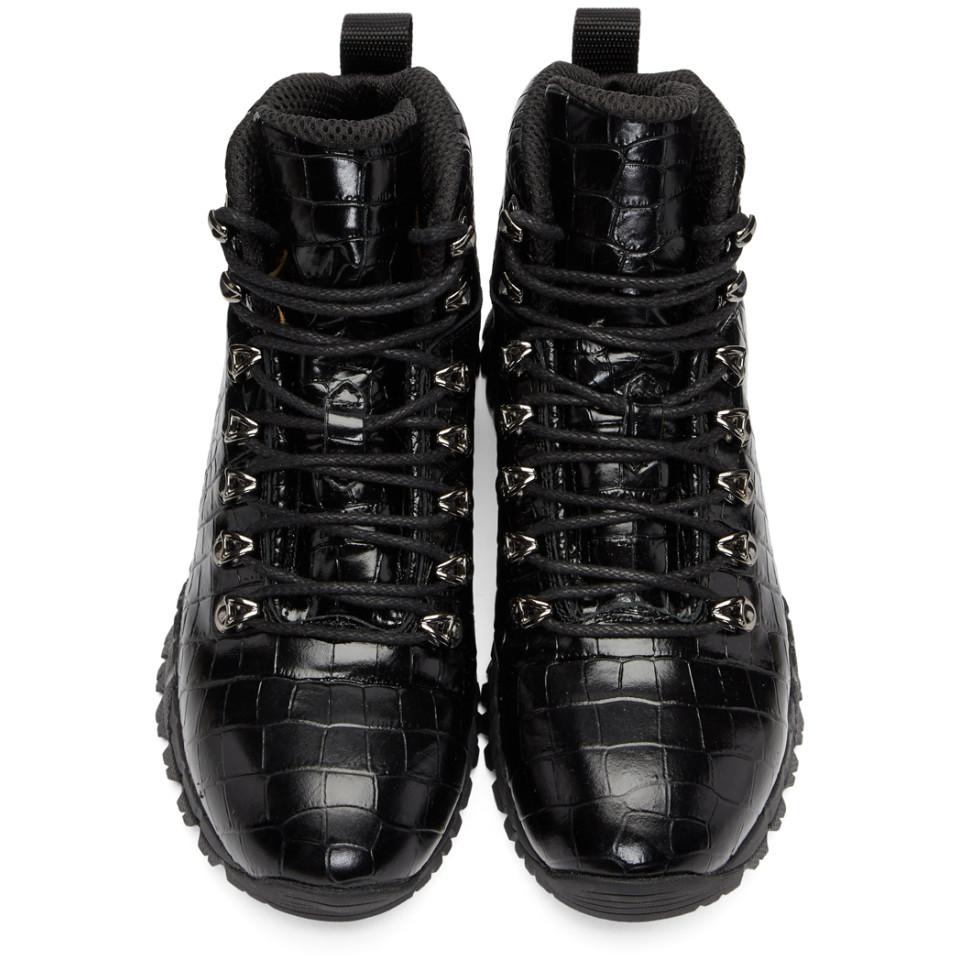 1017 ALYX 9SM Black Roa Croc Hiking Boots in Black - Lyst