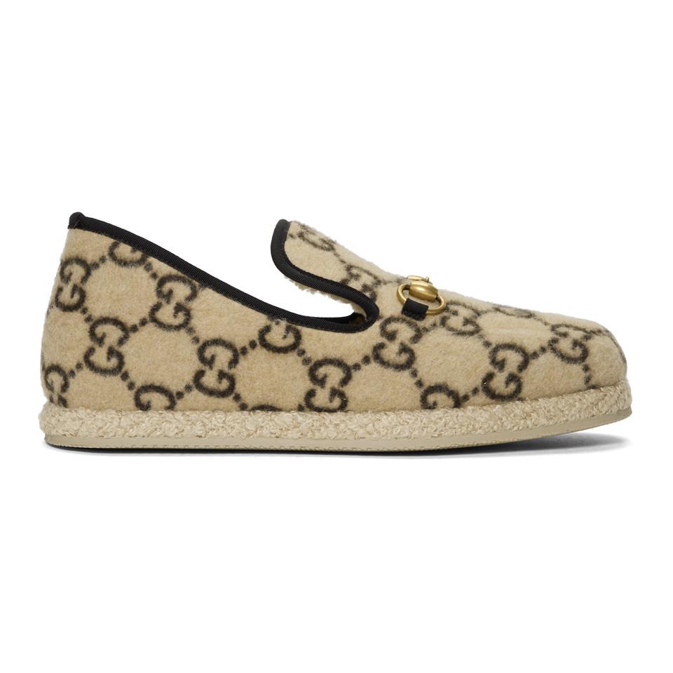 gucci loafer beige