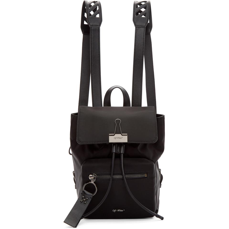Lyst - Off-White c/o Virgil Abloh Black Nylon Mini Backpack in Black