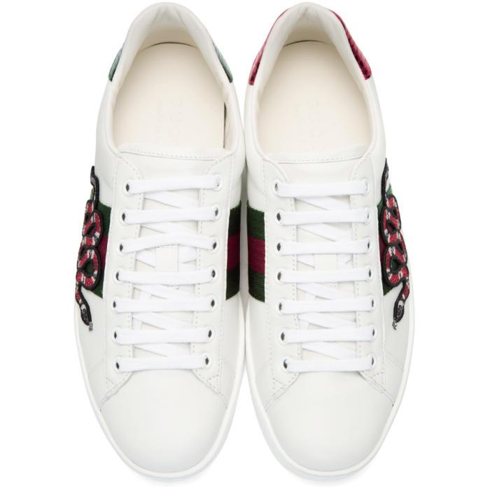 gucci snake high tops white