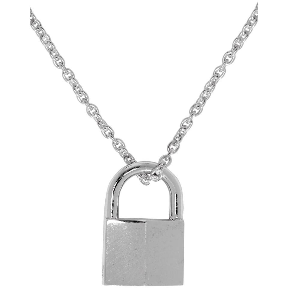 Lyst Lauren Klassen Silver Lock Pendant Necklace In Metallic Silver Lock Pendant Necklace Lyst View Fullscreen