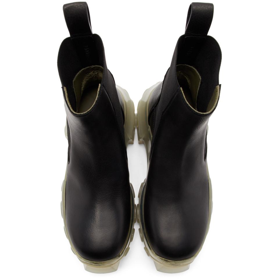 rick owens bozo tractor beetle boots