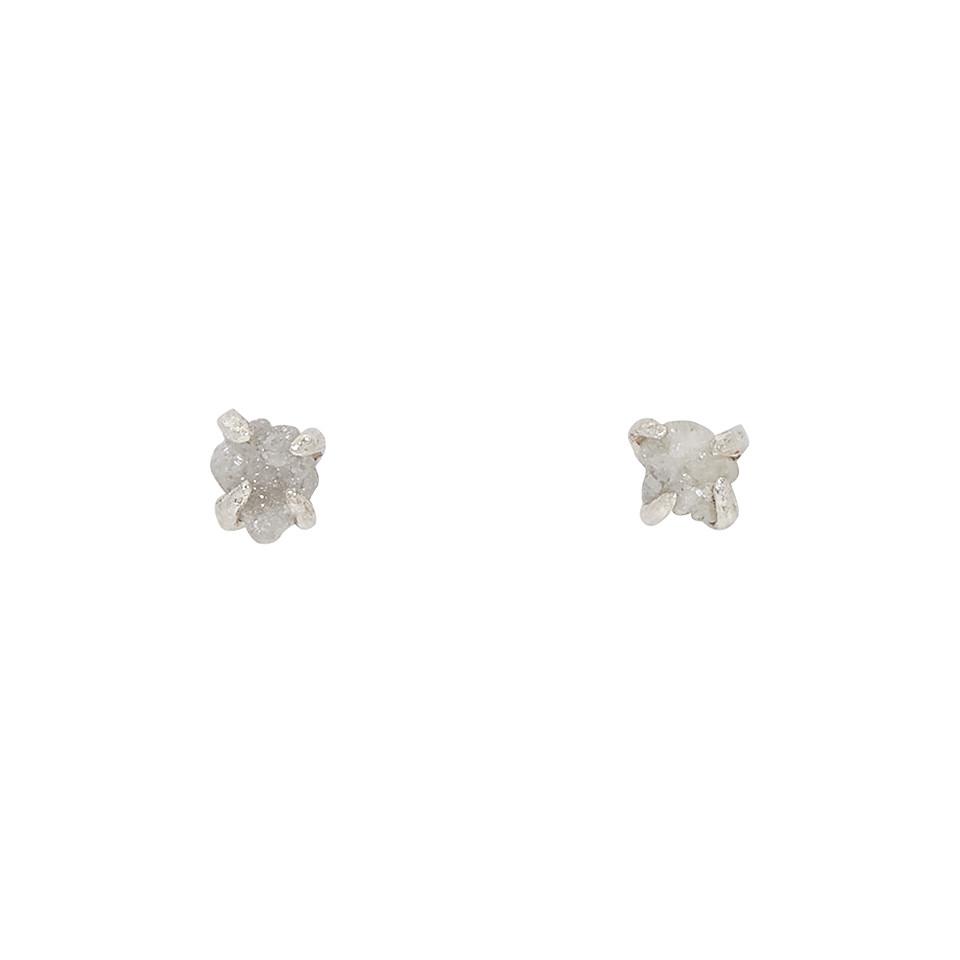 Lyst Pearls Before Swine Silver Raw Diamond Stud Earrings In Metallic Gallery