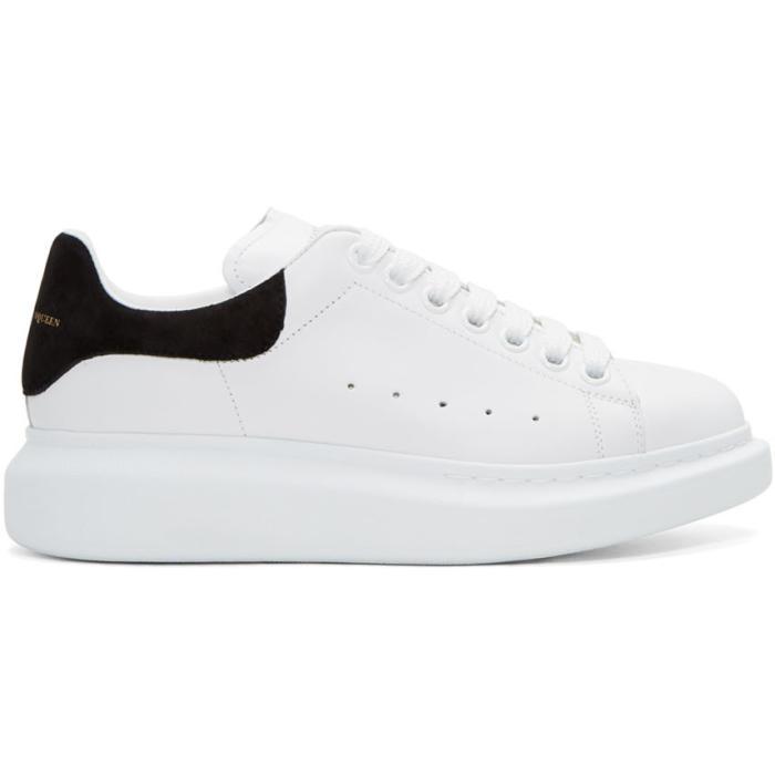 Alexander mcqueen White & Black Oversized Trainers in White | Lyst