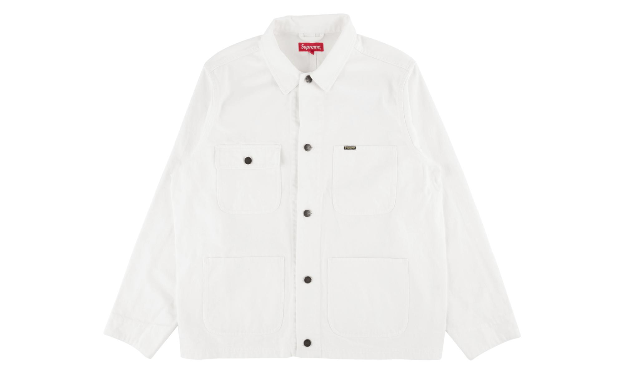 supreme white denim jacket