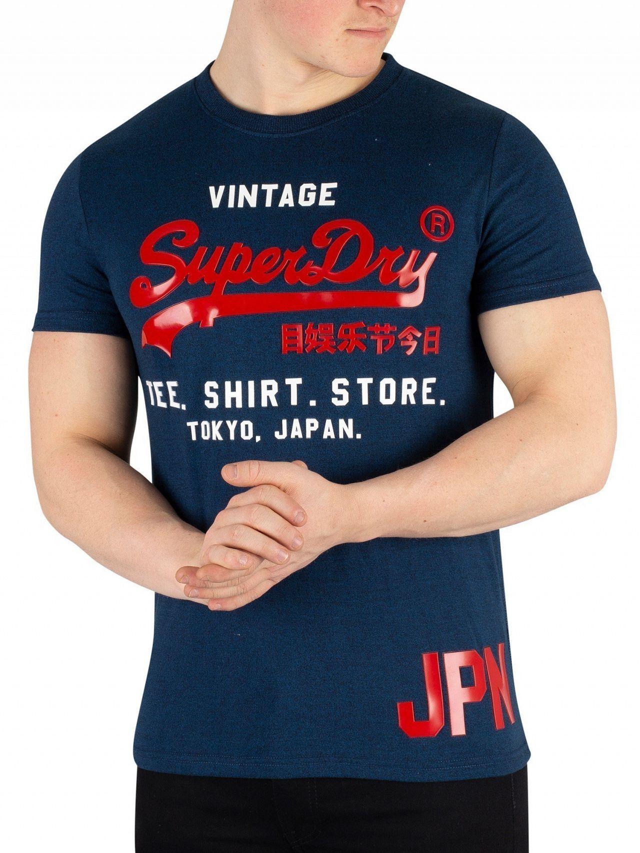 superdry blue tshirt