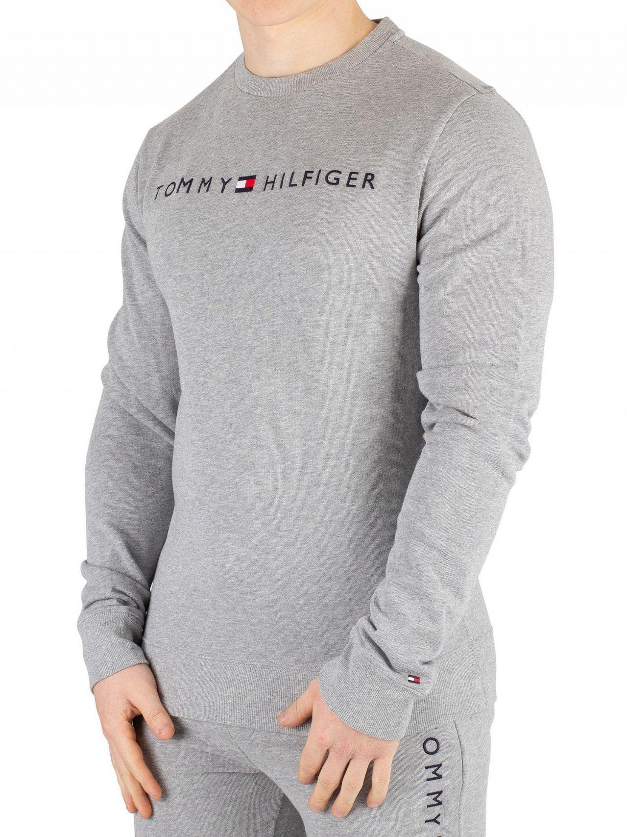 Lyst - Tommy Hilfiger Logo Sweatshirt Grey in Gray for Men ...