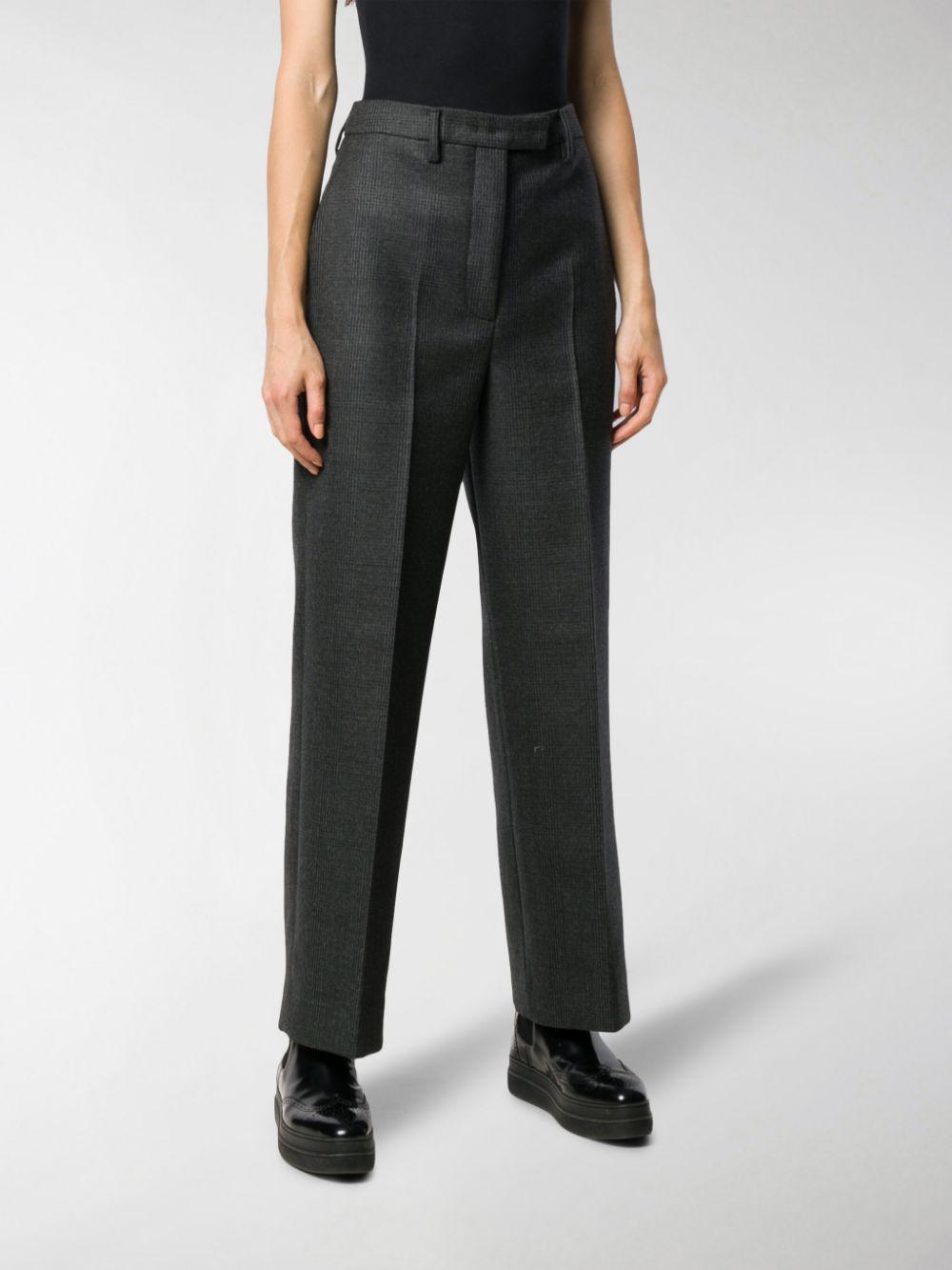Prada Straight-leg Trousers in Grey (Gray) - Lyst