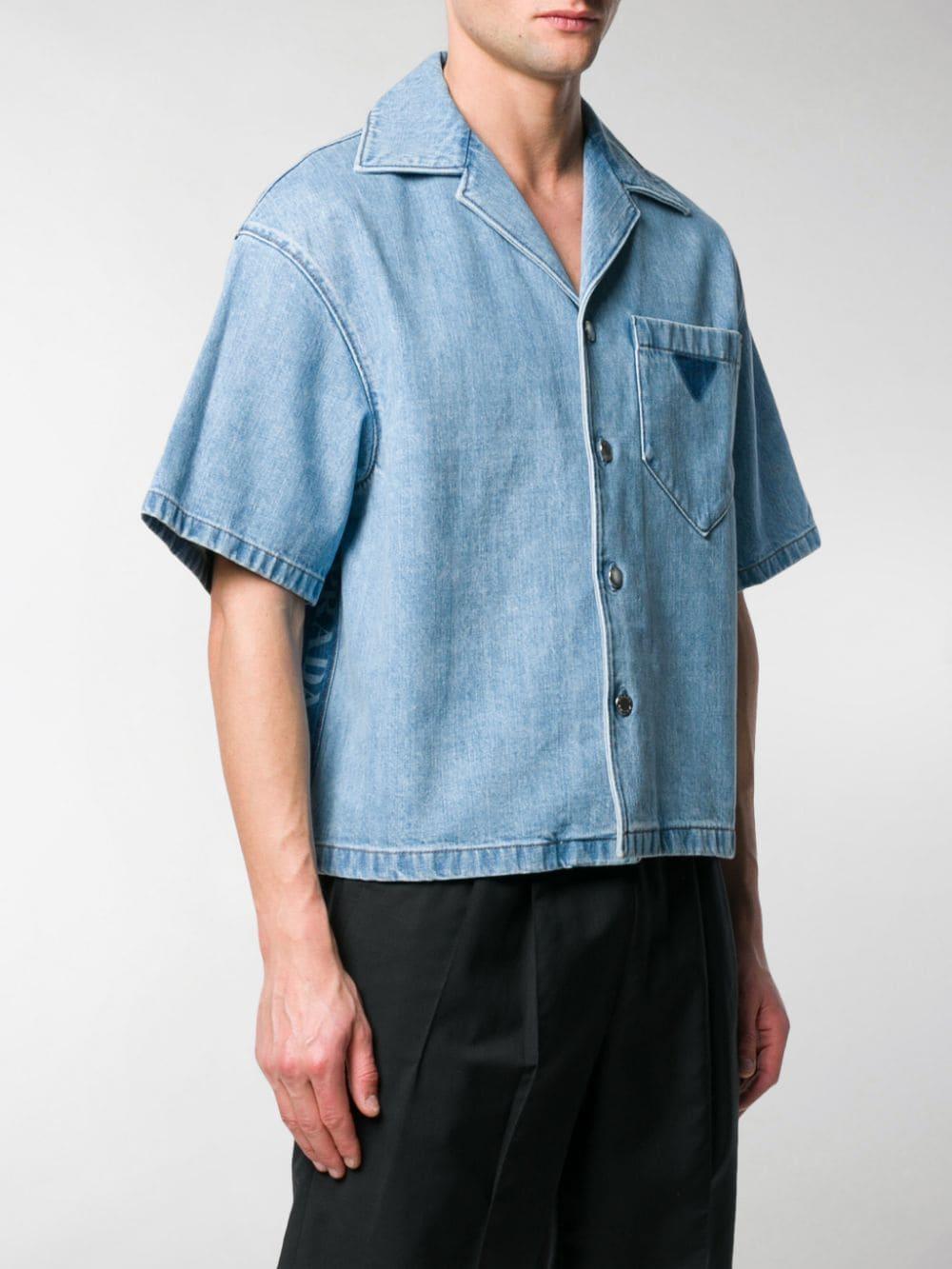 prada top denim