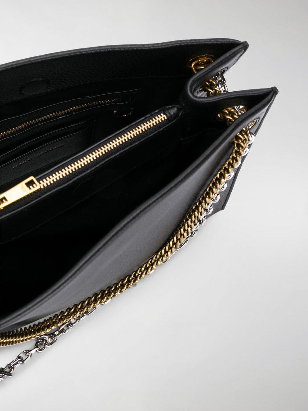 Marc Jacobs Double Chain Crossbody Bag in Black - Lyst