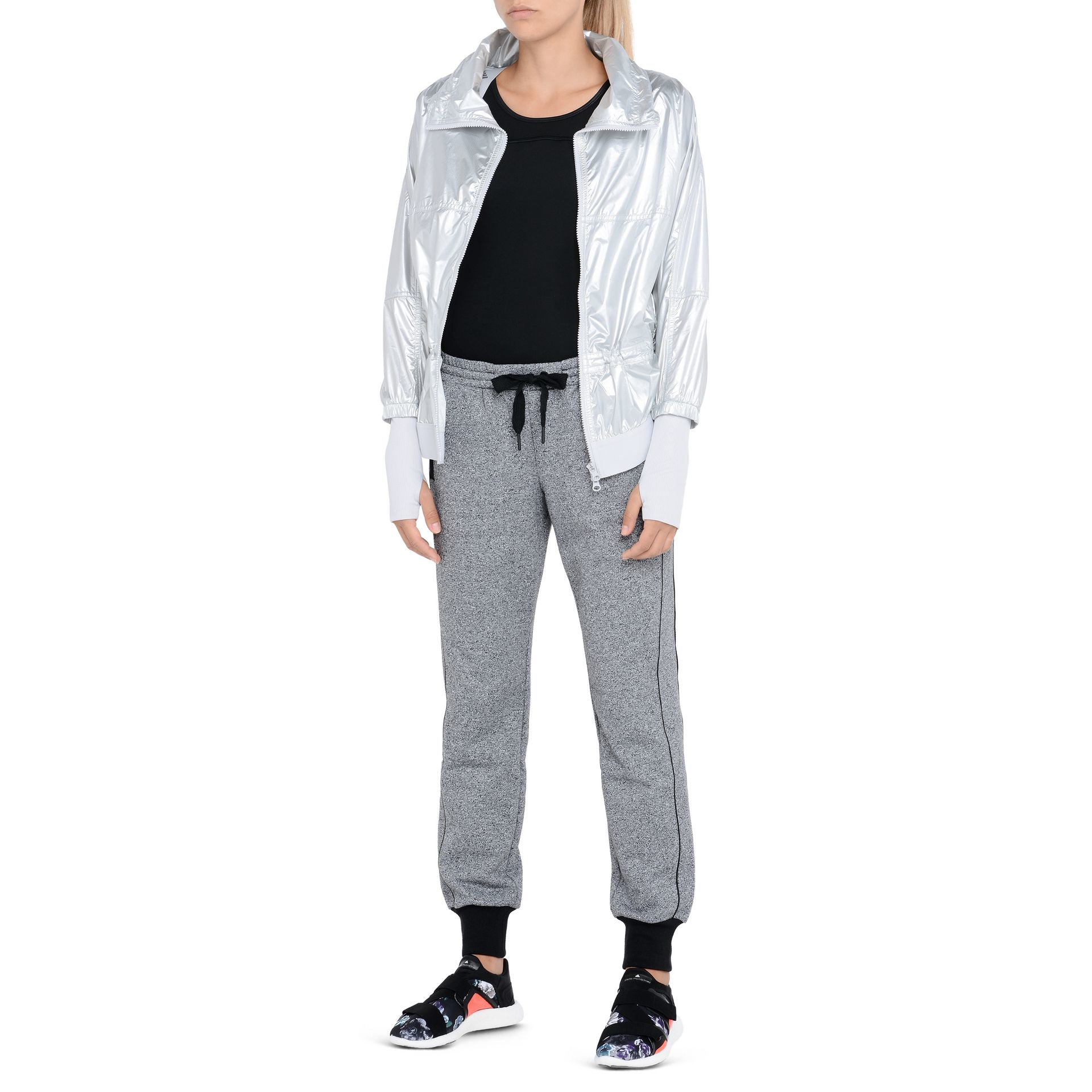 Lyst - adidas By Stella McCartney Metallic Silver Run Jacket in Metallic