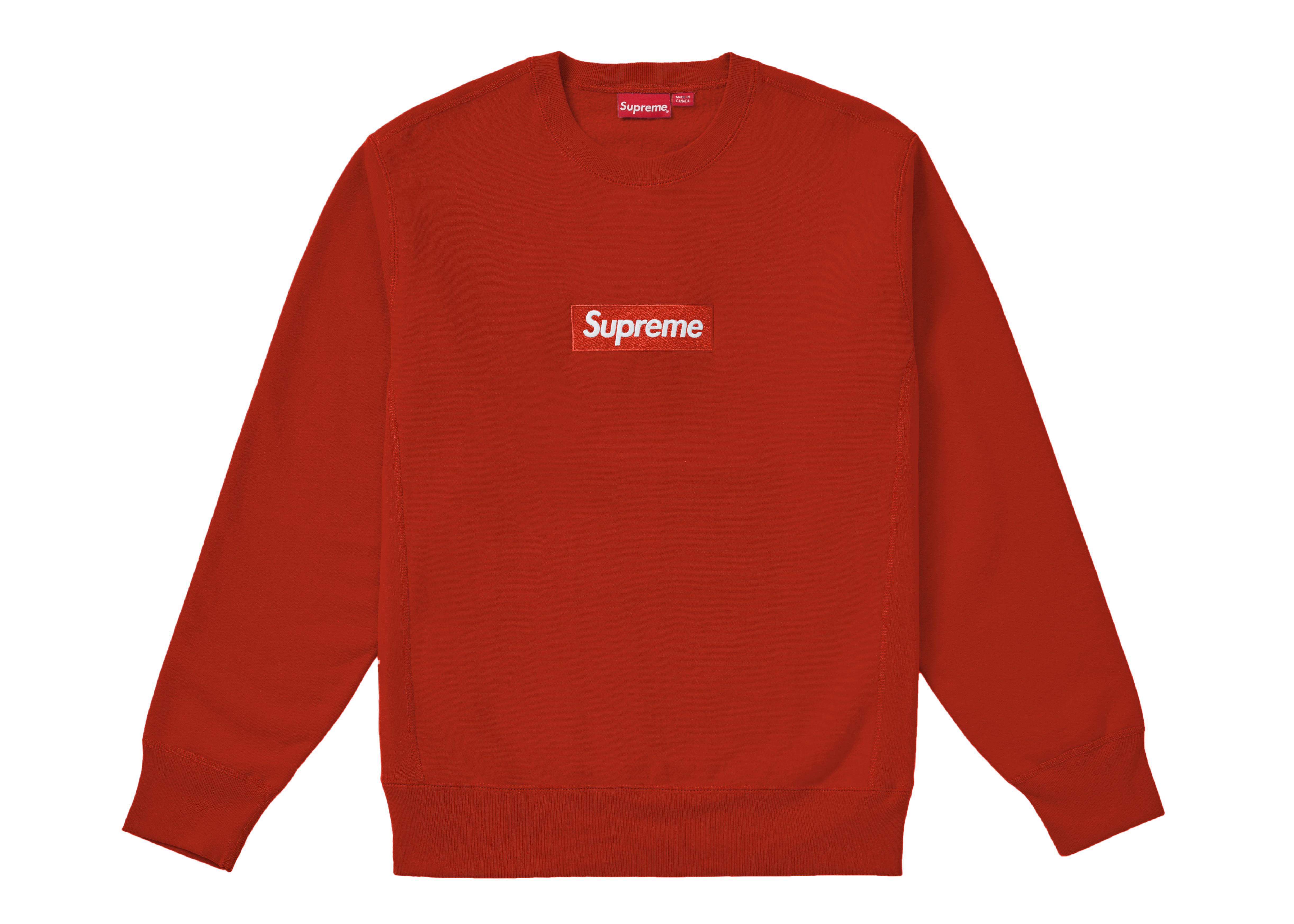 Supreme Box Logo Crewneck (fw18) Rust in Red for Men - Lyst