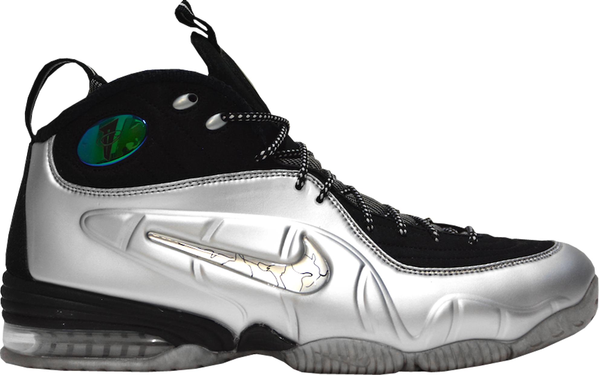 nike black and silver sneakers