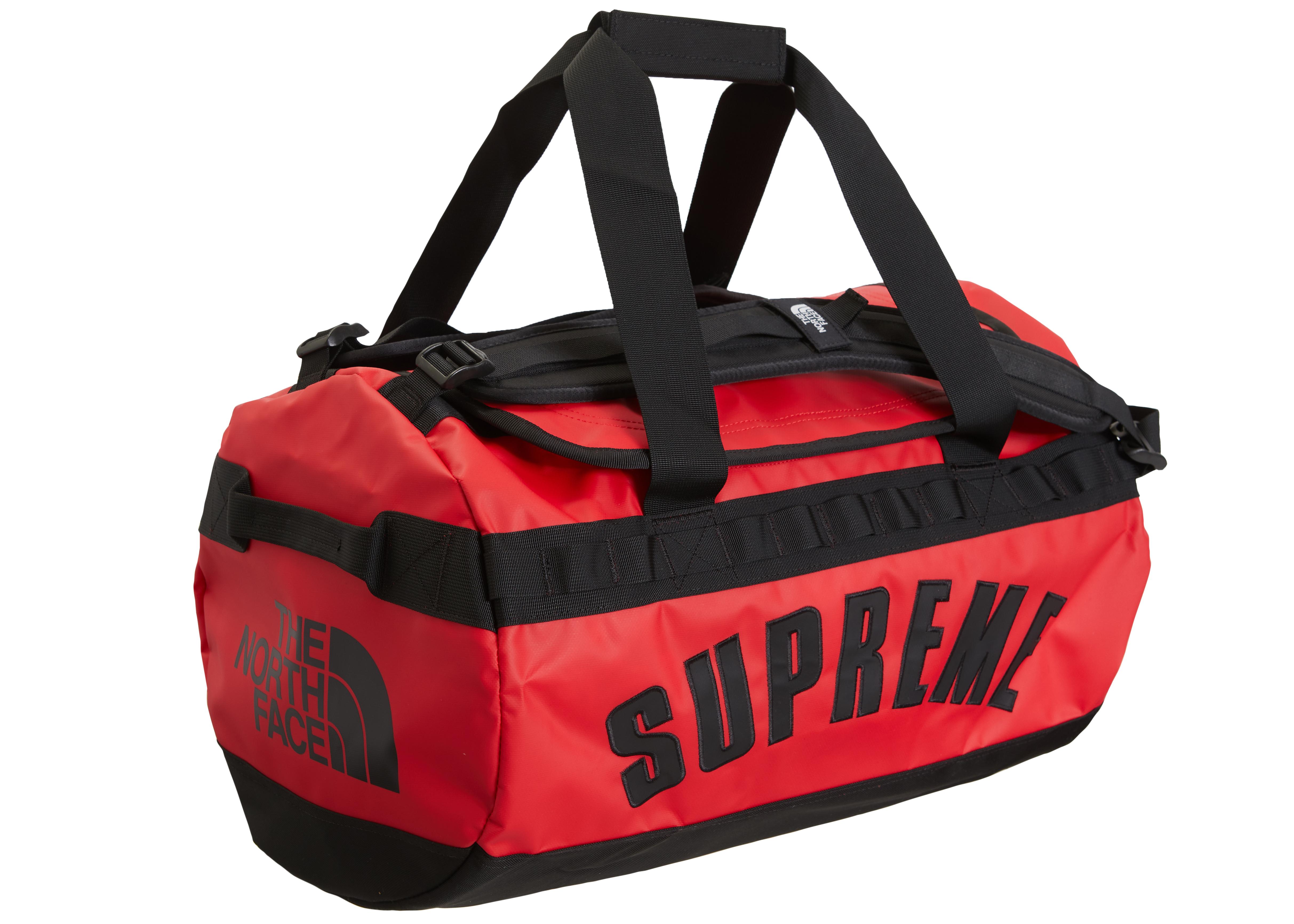 Supreme The North Face Arc Logo Small Base Camp Duffle Bag Red in Red for Men - Lyst