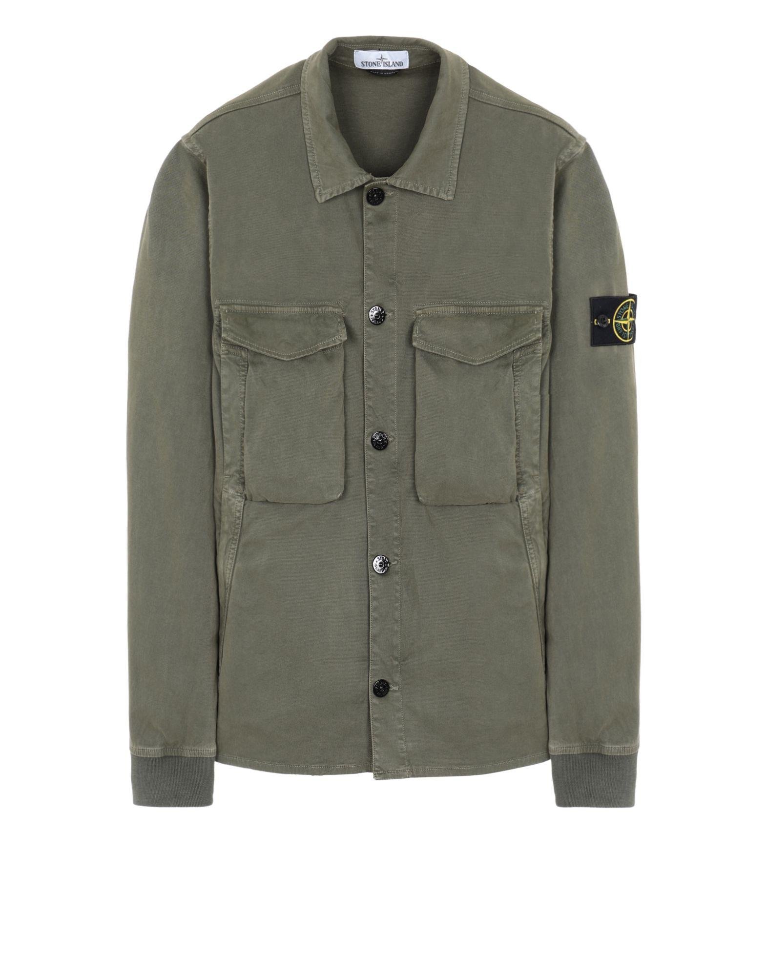 Stone Island Cotton 13002 'old' Dye Treatment in Olive Green (Green ...