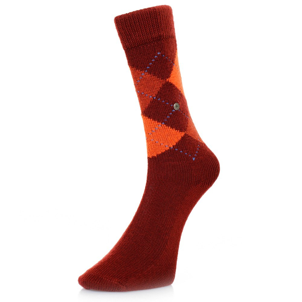 Burlington socks Burlington Preston Argyle Maroon Socks 24284 in Red