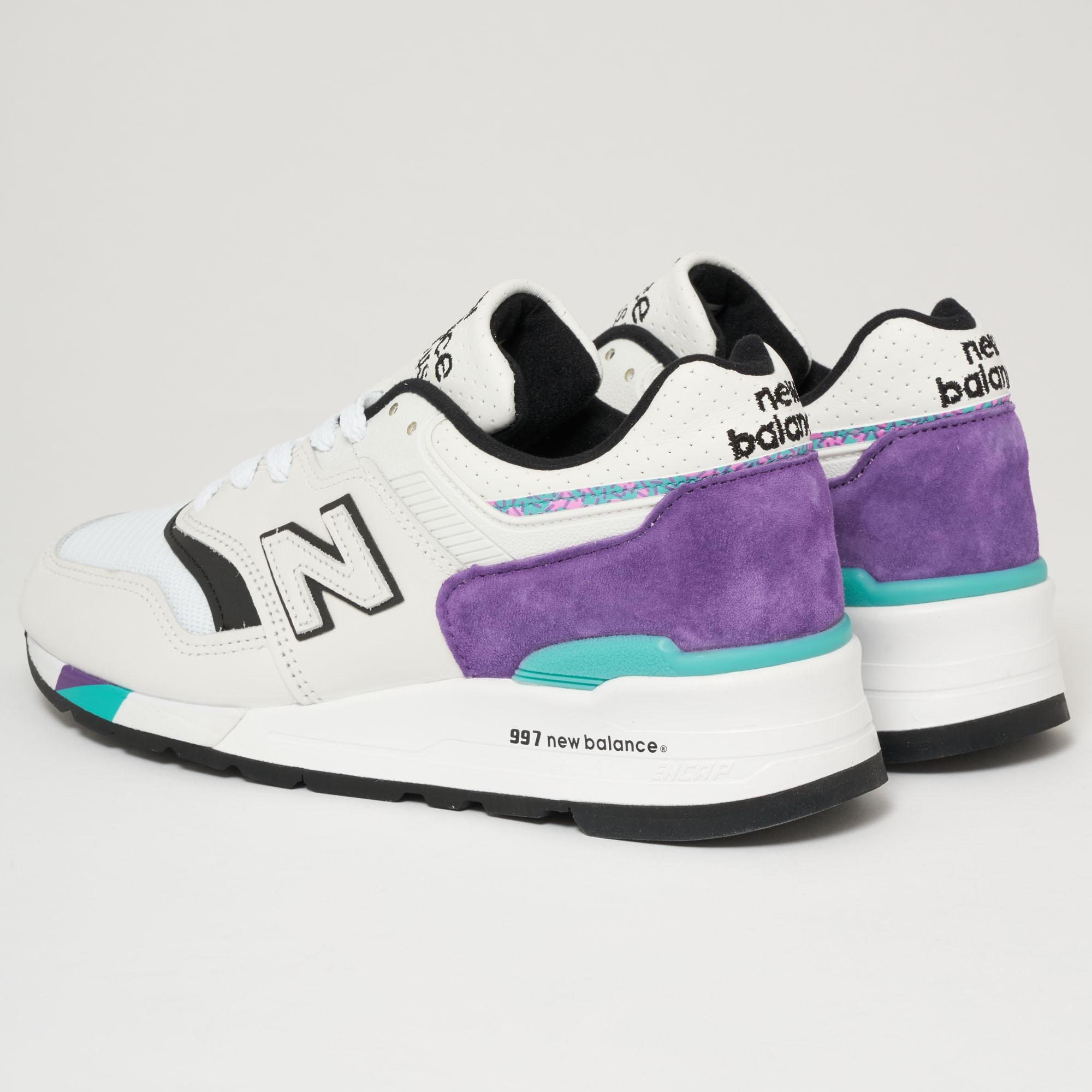 New Balance 997 Made In Us White & Purple for Men Lyst New Balance 997 Made In Us White & Purple for Men Lyst