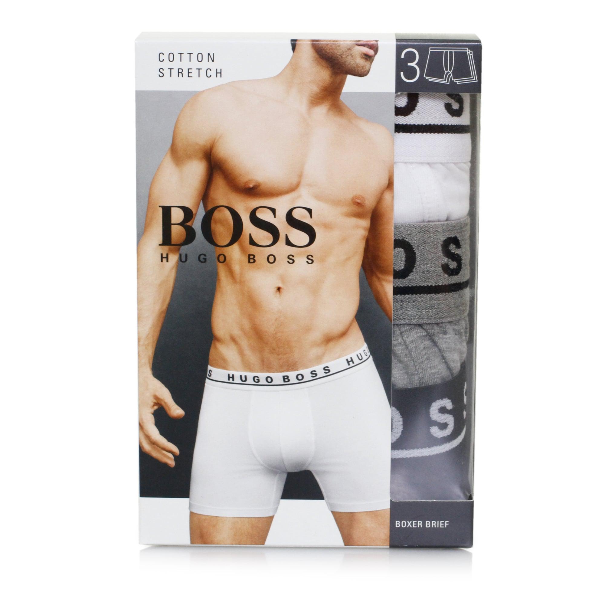 Boss Hugo Boss 3 Pack Open Misc Brief Boxer Shorts in White for Men | Lyst