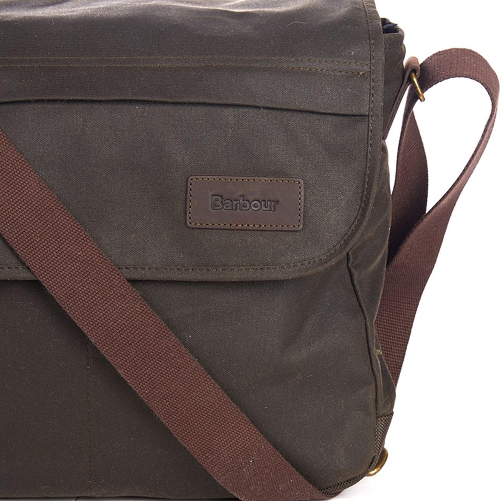 Lyst Barbour Olive Wax City Messenger Bag In Green For Men Gallery