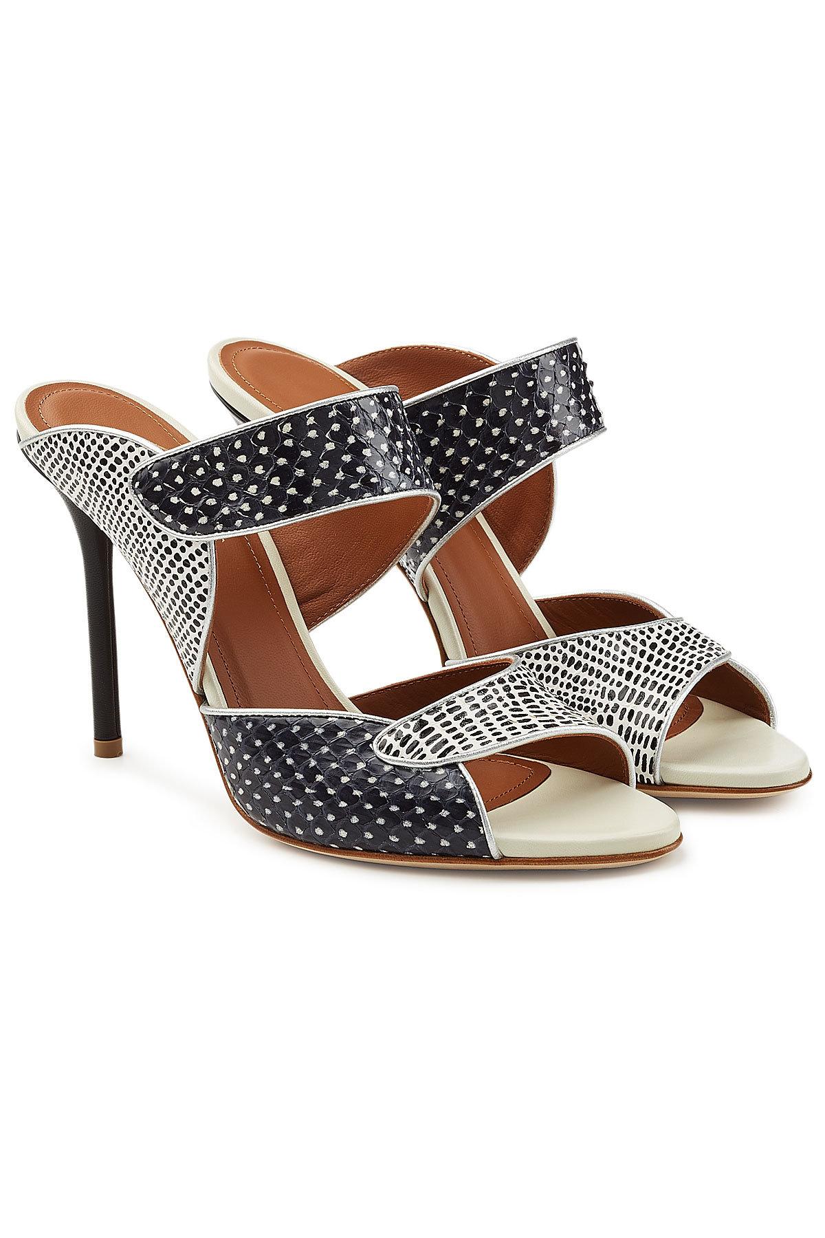 Lyst Malone Souliers Olivia High Snakeskin Mules Lyst Malone Souliers Olivia High Snakeskin Mules