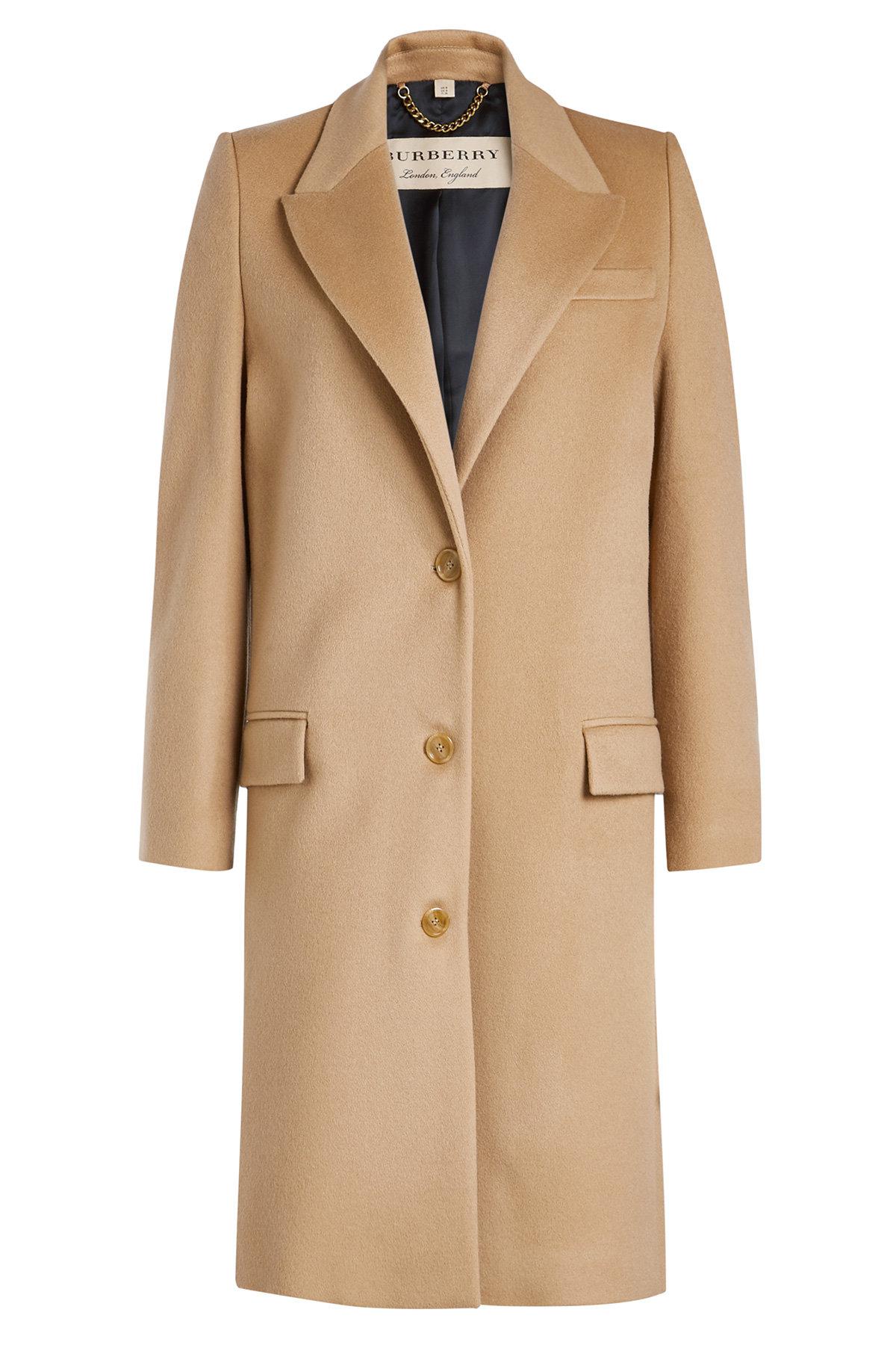 Lyst - Burberry Fellhurst Wool Coat With Cashmere in Natural