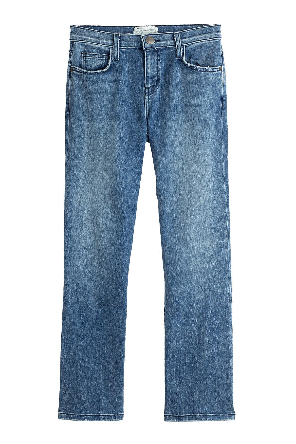 Lyst - Current/Elliott Cropped Bootcut Jeans in Blue